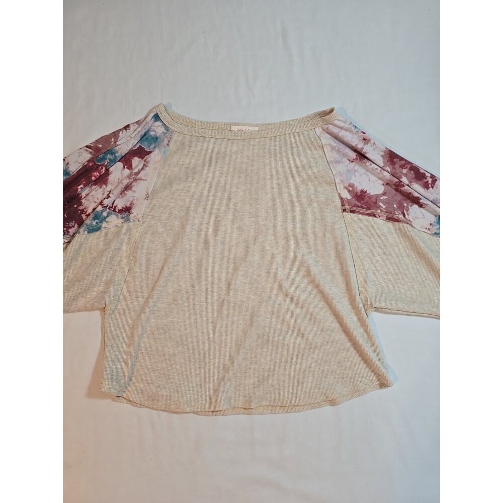 Hailey & Co Waffle Knit Dolman Sleeves Womens Size L - Picture 4 of 10